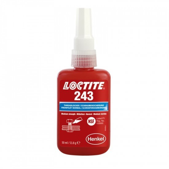 Loctite 243 50 ml zajištění šroubů střední pevnost
