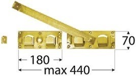 Závora branová  WBR440 práškový černý lak