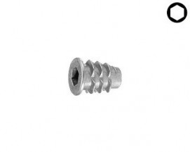 Závrtné matice s límcem Zinek bílý