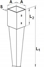 Kotvící hroty žárově pozinkováno