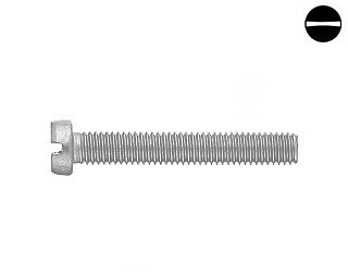 Šrouby s válcovou hlavou Din 84B Ocel Zinek bílý 4.8