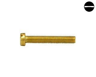 Šrouby s válcovou hlavou Din 84B Mosaz