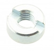 Kruhová matice s drážkou DIN 546 Zinek bílý