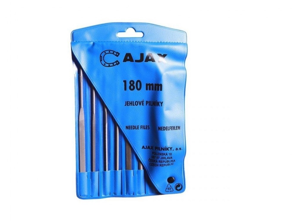 Pilník jehlový s držadlem šestidílná sada
