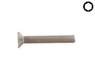 Šrouby se zápustnou hlavou  DIN 7991 Nerez A2