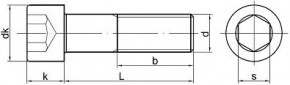 Šrouby s válcovou hlavou DIN 912 Nerez A2