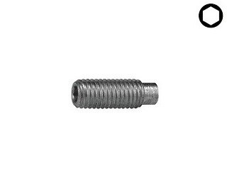 Stavěcí šrouby DIN 915 Ocel Zinek bílý