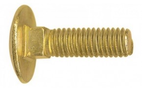 Vratové šrouby DIN 603 Ocel Zinek žlutý