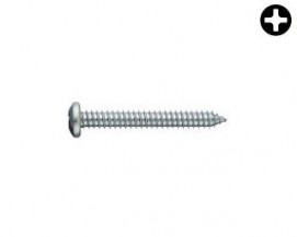 Vruty do plechu s půlkulatou hlavou PH DIN 7981 Ocel Zinek bílý