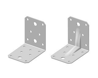 Úhelníky 55x70x70mm Nerez