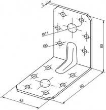 Úhelníky 45x60x60mm