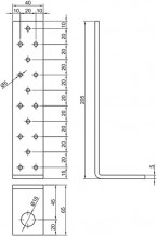 Kotevní prvek 40x65x205mm
