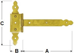 Ozdobné brankové závěsy ZBNO