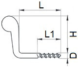 Obrtlíky s vrutem Ocel Zinek bílý