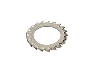 Vějířové podložky DIN 6798A  Nerez A2