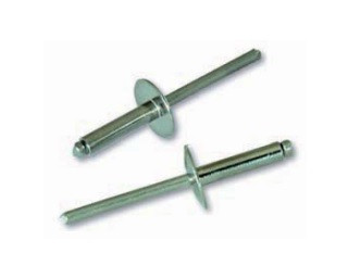 Trhací nýty s velkou hlavou Nerez A2