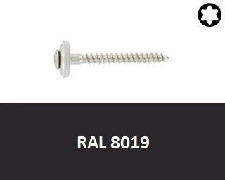 Klempířské vruty Nerez A2 RAL 8019