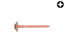 Klempířské vruty Měď