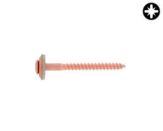 Klempířské vruty Měď