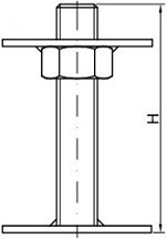 Stavitelná patka výkres