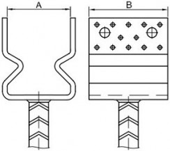 Kotevní patky s prolisy