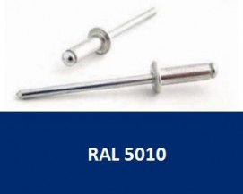 Barevné trhací nýty RAL 5010 Hliník/Ocel