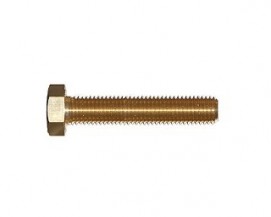 Šrouby se šestihrannou hlavou DIN 933 Mosaz