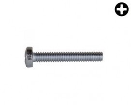 Šrouby s půlkulatou hlavou DIN 7985 Ocel Zinek bílý