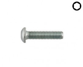 Imbusové šrouby s půlkulatou hlavou ISO 7380 Ocel 10.9 Zinek bílý