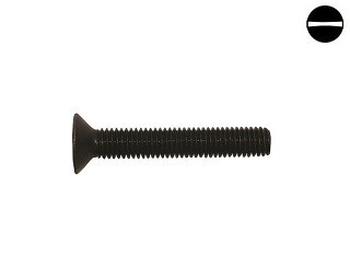 Šrouby se zápustnou hlavou DIN 963 Ocel Bez povrchové úpravy
