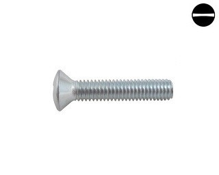 Šrouby s čočkovou hlavou DIN 964 Ocel Zinek bílý