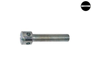 Zajišťovací šrouby s otvory v hlavě DIN 404 Ocel 5.8 Zinek bílý