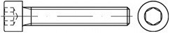 Pevnostní imbusové šrouby s celým závitem DIN 912 Ocel 12.9 Bez povrchové úpravy