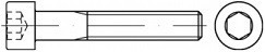 Pevnostní imbusové šrouby DIN 912 Ocel 10.9 Bez povrchové úpravy