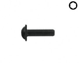 Límcové imbusové šrouby s půlkulatou hlavou ISO 7380 Ocel 10.9 Bez povrchové úpravy