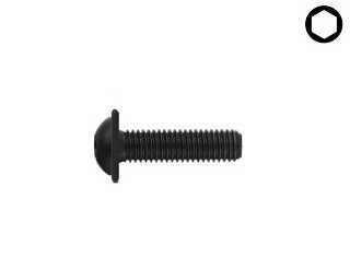 Límcové imbusové šrouby s půlkulatou hlavou ISO 7380 Ocel 10.9 Bez povrchové úpravy