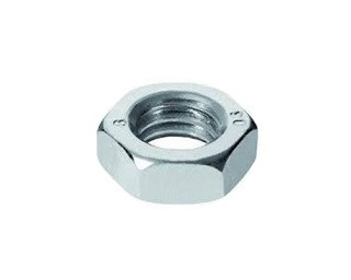 Nízké matice se sražením DIN 936 Ocel 17H Zinek bílý