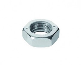 Nízké matice s jemným závitem DIN 439 Ocel 5 Zinek bílý