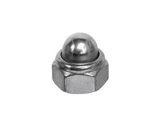 Pojistná klobouková matice DIN 986 Ocel 6 Zinek bílý