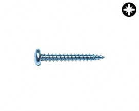 Univerzální vruty s půlkulatou hlavou PZ Ocel Zinek bílý