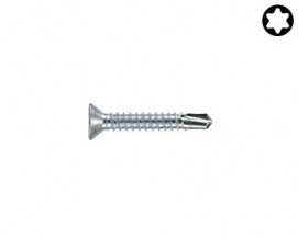 Zápustné vruty do kovu s předvrtáním Torx DIN 7504P Ocel Zinek bílý