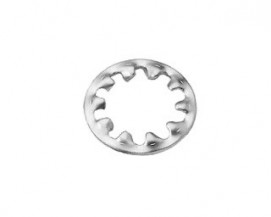 Podložky s vnitřním ozubením DIN 6797J Ocel Zinek bílý