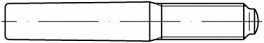 Kuželové kolíky s vnějším závitem DIN 7977 Ocel Bez povrchové úpravy