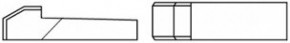 Klíny s nosem DIN 6887 Ocel Bez povrchové úpravy