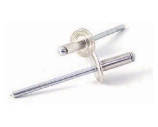 Trhací nýty s velkou hlavou Hliník/Ocel