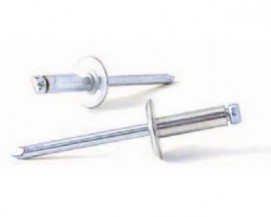 Trhací nýty s velkou hlavou Ocel/Ocel