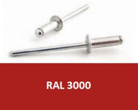 Barevné trhací nýty RAL 3000 Hliník/Ocel