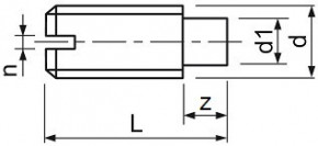 Stavěcí šrouby DIN 417 Ocel Bez povrchové úpravy