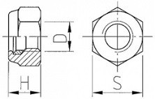 Pojistné matice DIN 980 Ocel 8 Zinek bílý