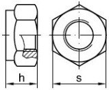 Vysoké pojistné matice DIN 982 Ocel 8 Zinek bílý